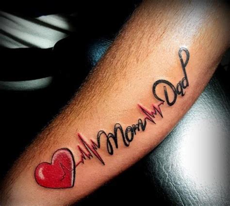 Girls Hand Tattoo Mom Dad - Viraltattoo