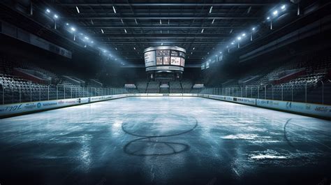 3d Rendering Of A Hockey Rink Background, Ice Hockey, Sports Stadium ...