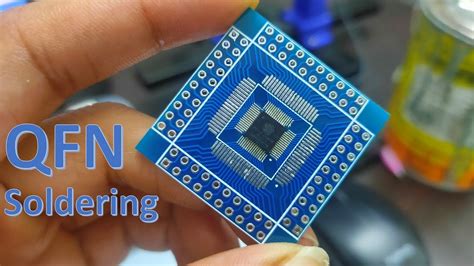 Easiest way to solder QFN package IC - YouTube