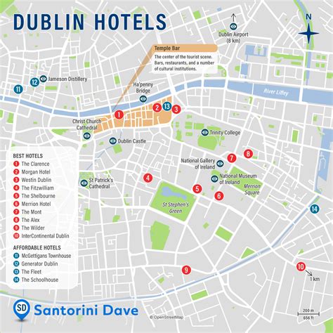 DUBLIN HOTEL MAP