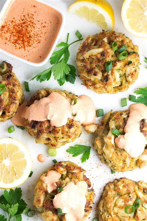 Easy Gluten Free Crab Cakes with Roasted Red Pepper Remoulade - Kit's Coastal