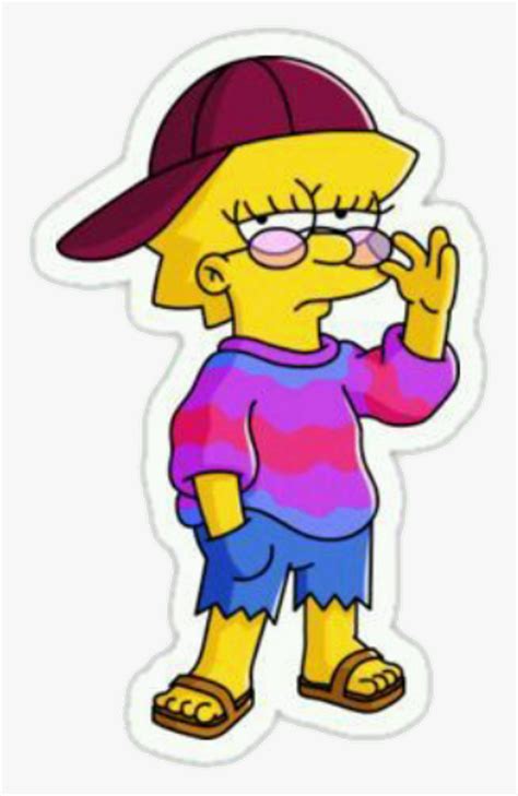 Redbubble Stickers Lisa Simpson, HD Png Download is free transparent png image. To explore more ...