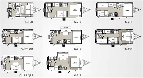 Palomino Gazelle micro-lite travel trailer floorplans - large picture