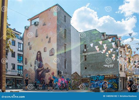 Murals and Street Art in Plovdiv. Editorial Photography - Image of ...