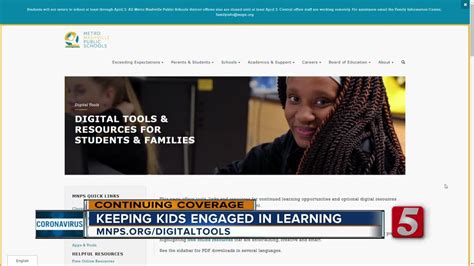 MNPS launches online learning tools for kids at home