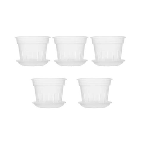 Clear Plastic Orchid Pots Pp 4 Inch 5 Pack Orchid Pots Tools Set For Home Garden | eBay