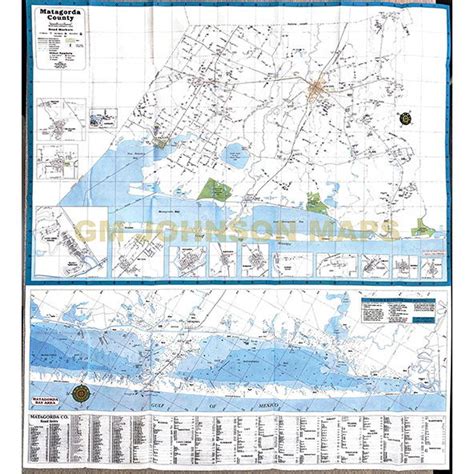 Bay City, Texas Street Map - GM Johnson Maps