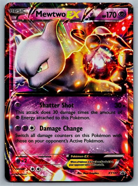 Mavin | Mewtwo EX XY107 Ultra Rare Holo Pokemon XY Black Star Promo ...