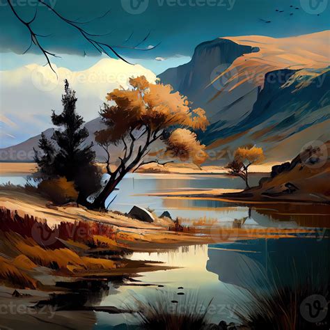 Landscape Art - 22416533 Stock Photo at Vecteezy