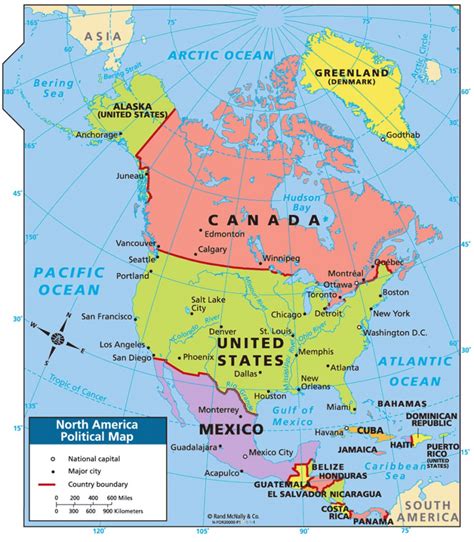 Printable North America Map