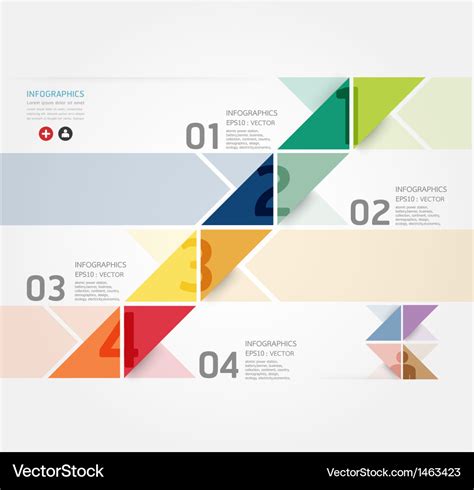 Modern design minimal style infographic template Vector Image