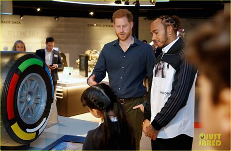 Prince Harry Beats Lewis Hamilton in Pit Stop Test During Silverstone Experience Museum Opening ...