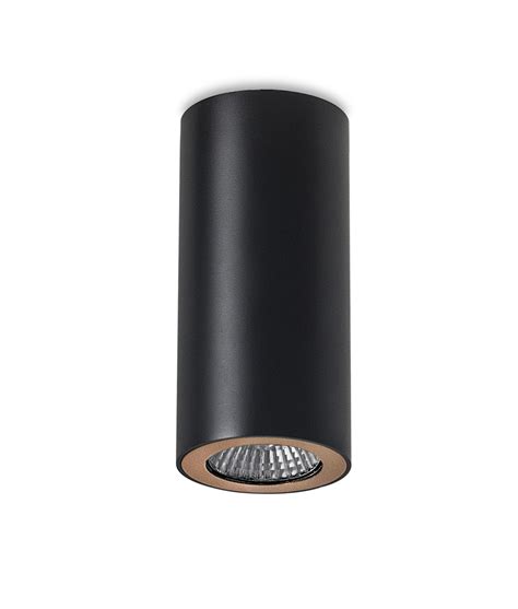 Round Surface Mounted Cylinder Downlight - 3 Colours | Downlights, Black ceiling, Ceiling spotlights