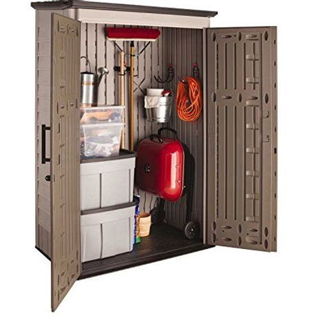 Rubbermaid Plastic Large Vertical Outdoor Storage Shed, 52-Cubic Feet, 1887157 | Resin storage ...