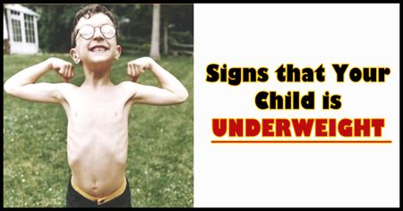 Signs that Your Child is Underweight