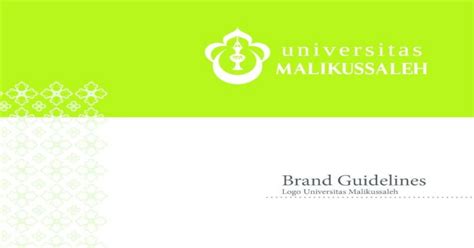 (PDF) Brand Guidelines - UNIMAL · Filosofi Logo Arti Bentuk: Lambang Unimal berupa bulan sabit ...