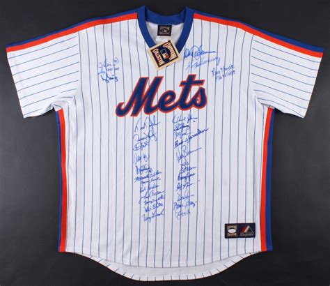 1986 World Series Champions Mets Jersey Team-Signed by (28) with Keith ...