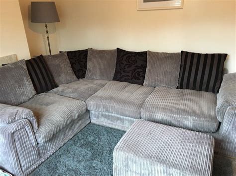 DFS Grey Right Hand Facing Corner Sofa. Excellent Condition. Includes ...