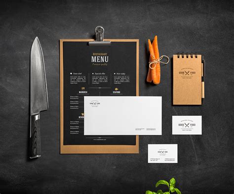 Restaurant & Bar /Stationery Mock-Up on Behance