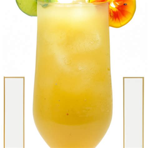 Boozy Chinola Crush, Refreshing chinola (passion fruit) cocktail