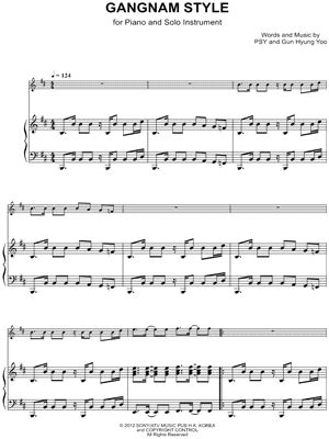 "Gangnam Style" Sheet Music - 13 Arrangements Available Instantly - Musicnotes