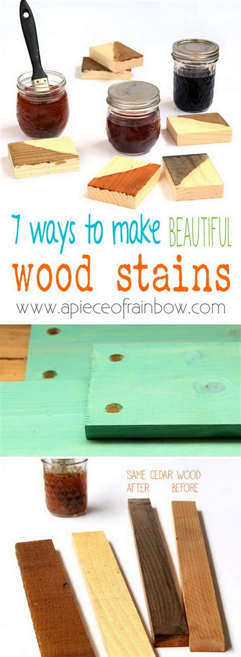 25 DIY Wood Stain Ideas and Projects