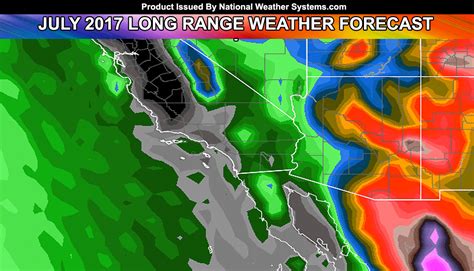 July 2017 Long Range Weather Forecast For Southern California – Southern California Weather Force