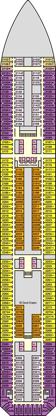 Carnival Sunshine Deck Plans: Ship Layout, Staterooms & Map - Cruise Critic