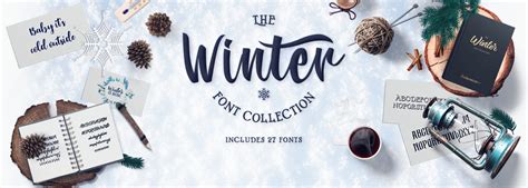 Winter Fonts Collection | Font Bundles