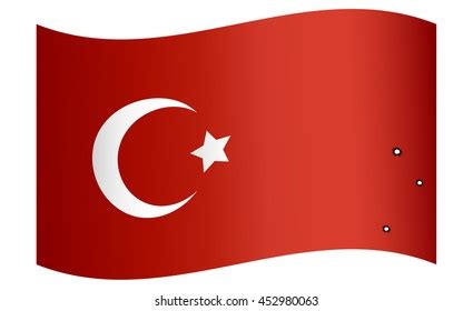 Vector Illustration Turkey Flag Pierced By Stock Vector (Royalty Free) 452980063 | Shutterstock