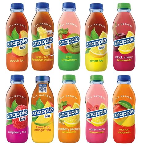 Snapple Juice - Variety Pack with Apple, Watermelon, Lemonade Flavors ...