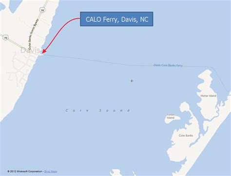 Maps & Charts | Davis, NC Ferry | Cape Lookout Cabins & Camps | South ...