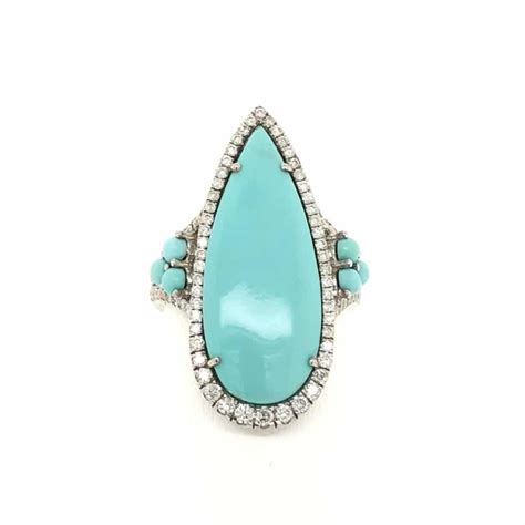 Persian Turquoise and Diamond Ring - K. Alan Smith