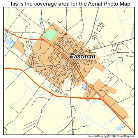 Aerial Photography Map of Eastman, GA Georgia