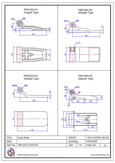 PM&I: Shipping Container Parts: Shipping Container Door Hinges: Main Page