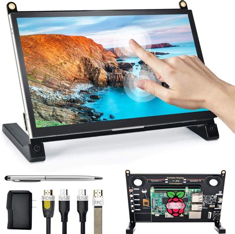 Amazon.com: Lebula Raspberry Pi Portable Monitor, 7'' IPS Touchscreen ...