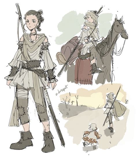 More star wars medieval AU mostly TFA stuff | Star wars drawings, Star ...