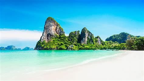 HD wallpaper: krabi, thailand, tropical, beach, white sand, sandy, blue ...