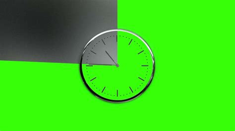 Clock To Green Screen Transition🕐 - YouTube