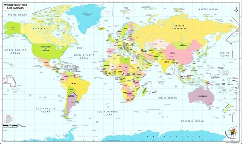 World Map With Countries – Map Of The World