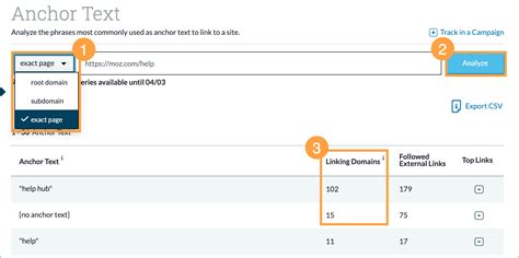 Analyze Link Anchor Text With Link Explorer - Help Hub - Moz