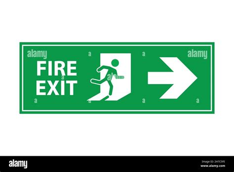 emergency fire exit sign vector for graphic design, logo, web site ...