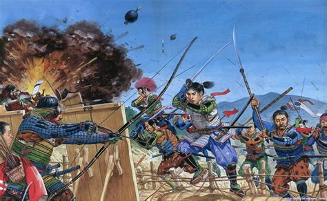 Charge of the Japanese Onins, Warring States (Sengaku) Period, Japan | Samurai art, Samurai ...