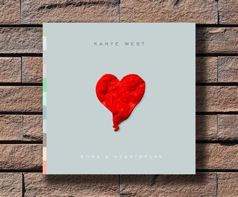 Y380 Kanye West 808s & Heartbreak Music Rapper Album Cover Hot Poster Art Canvas Print ...