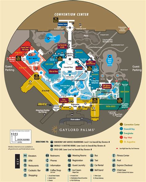 Gaylord Palms Resort and Spa Map