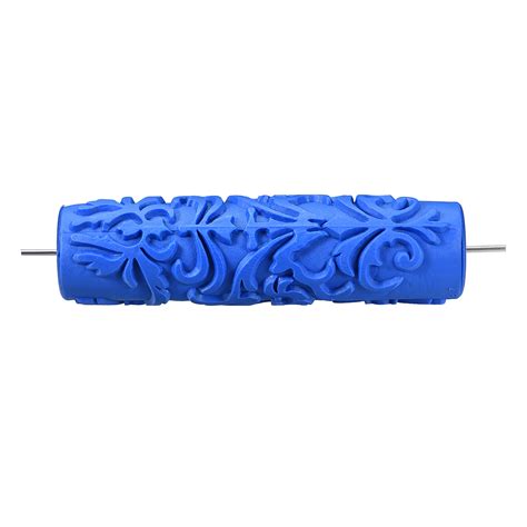 Wood Pattern Painting Roller 7 inch Wall Decorative Texture Roller Rubber Embossed Paint Roller ...
