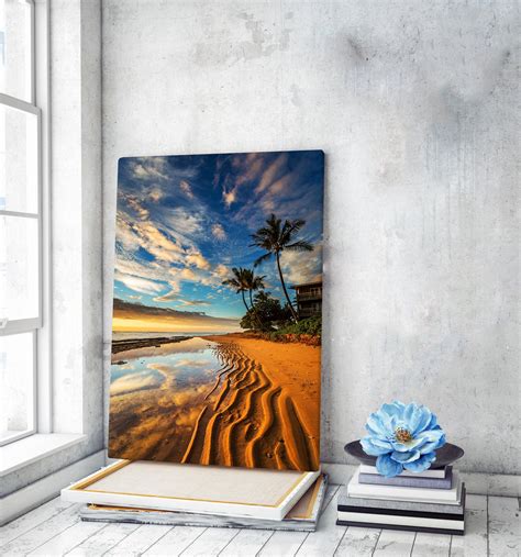 Kauai Beach Sunrise Canvas Art Hawaii Wall Art Hawaii Print | Etsy