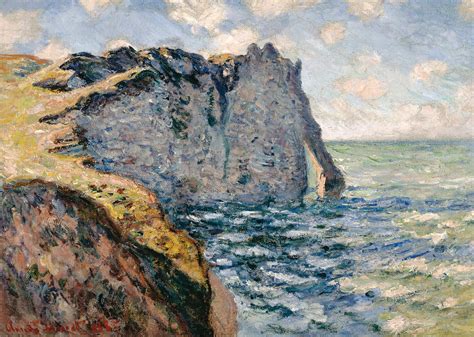 The Cliff of Aval Etretat Painting by Claude Monet