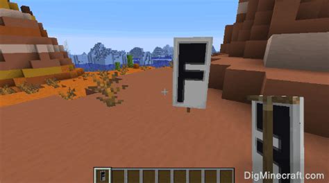 How to make a Letter F Banner in Minecraft