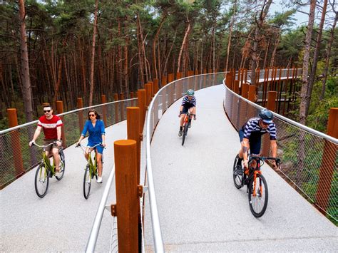 Cycling through the Trees | Hechtel-Eksel, Belgium | BuroLandschap Reserva Natural, Sanya ...